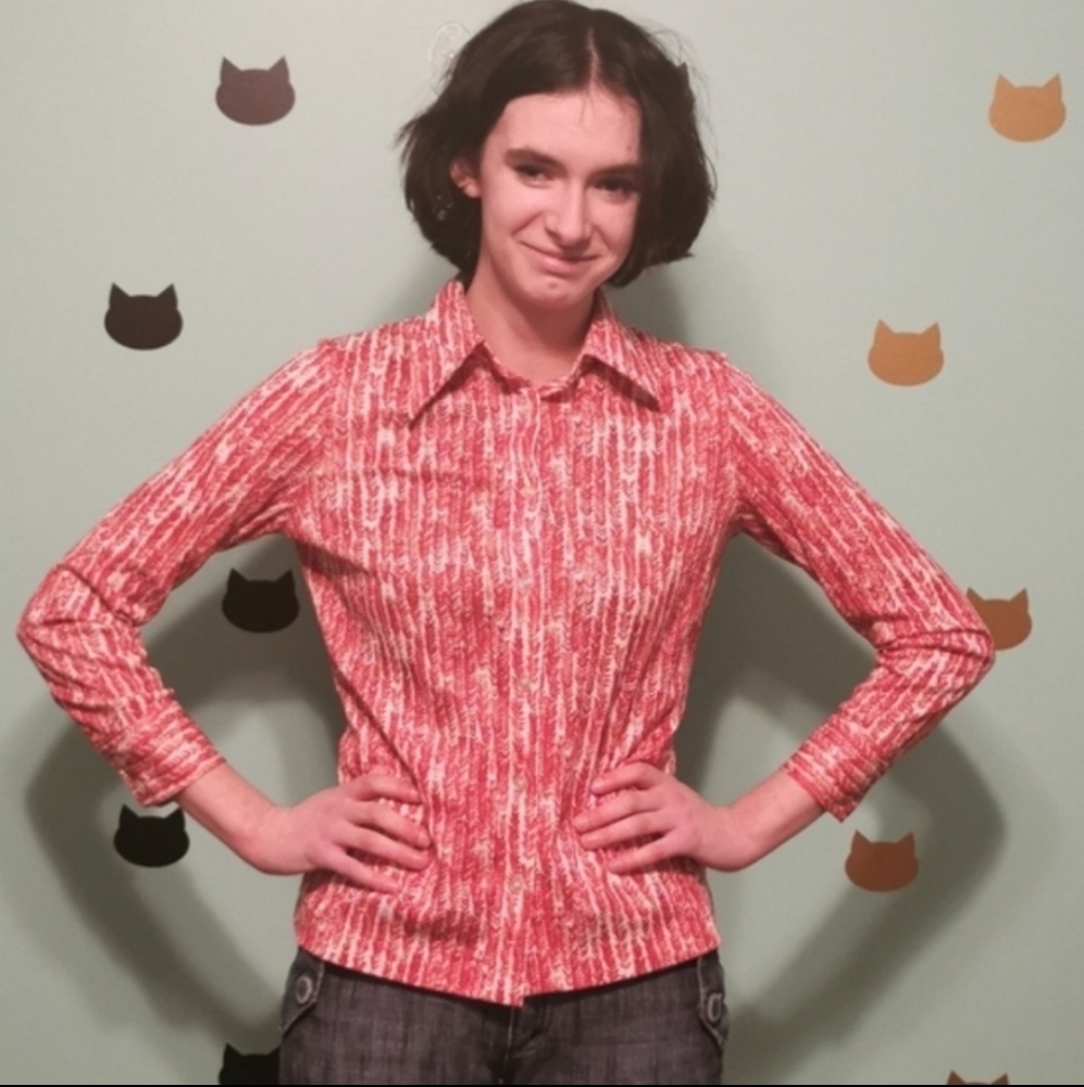 Vintage 1970s Puccini Polyester Shirt Medium